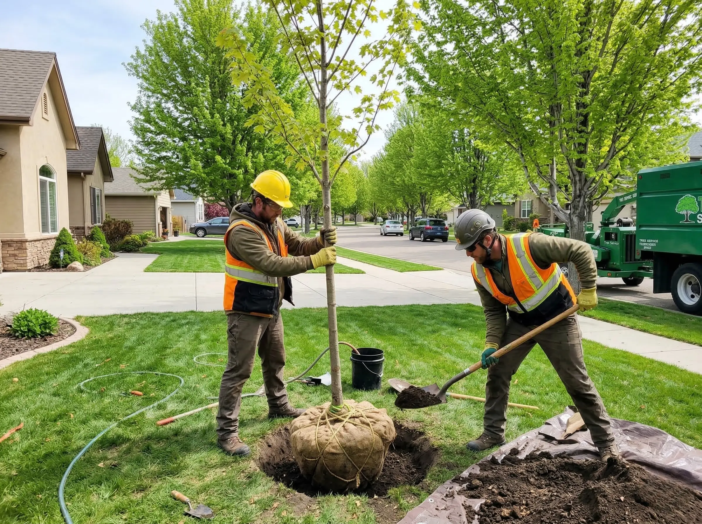 Tree planting in Boise Idaho by ISA-certified arborists